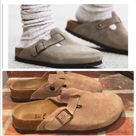 betula clogs suede